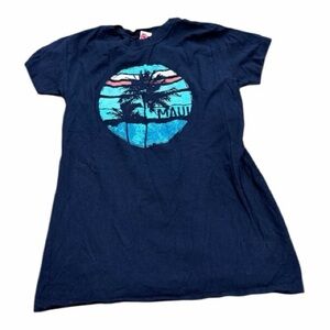 sland Girl Women’s Short Sleeve T-Shirt, Blue, Size Large
